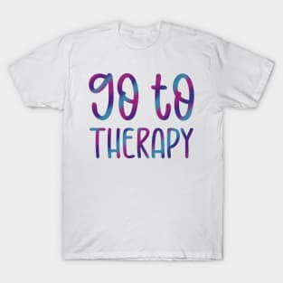 Go To Therapy With Stripes T-Shirt